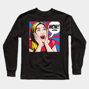 Wow! Long Sleeve T-Shirt